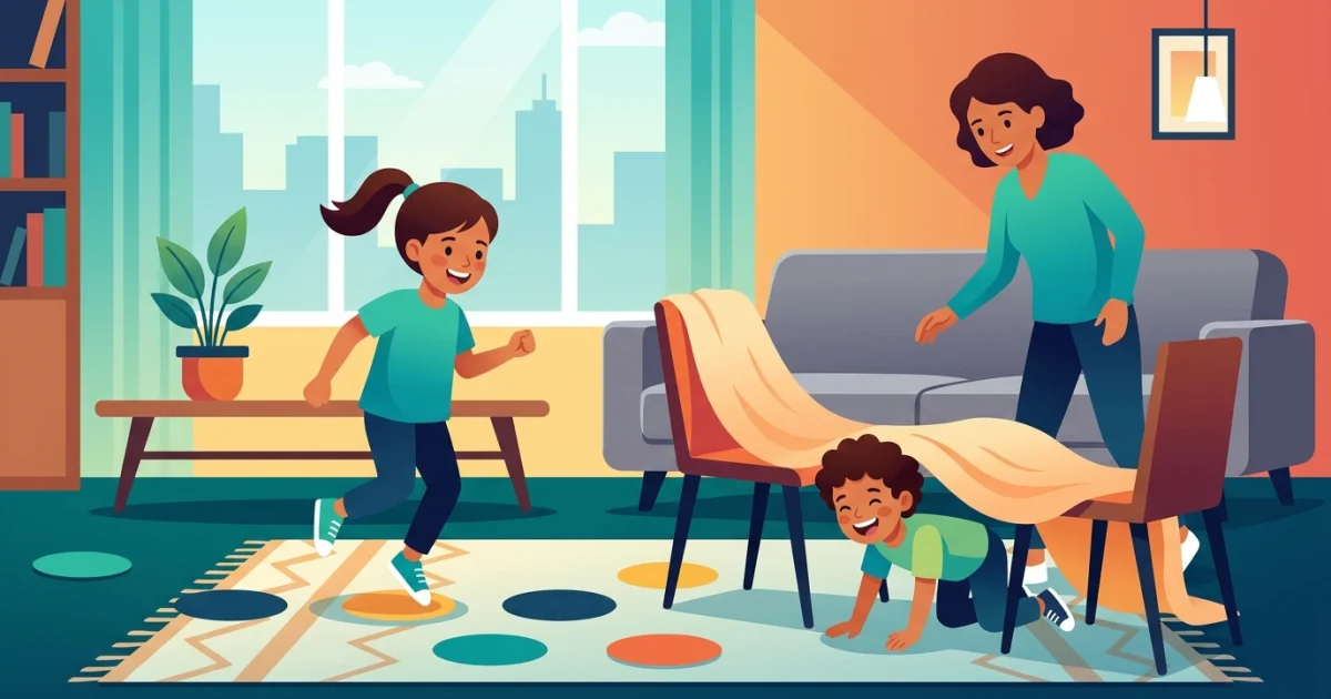 Juegos con movimiento para departamento: cómo gastar energía sin romper nada