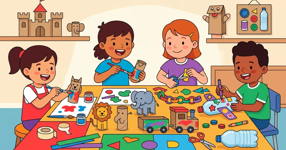 Manualidades fáciles para chicos con materiales que ya tenés en casa