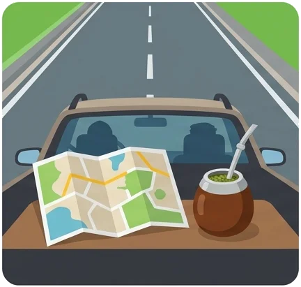 Ruta en auto desde Buenos Aires a la Costa Atlántica
