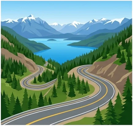 Camino a Villa La Angostura: bosques, curvas y postales